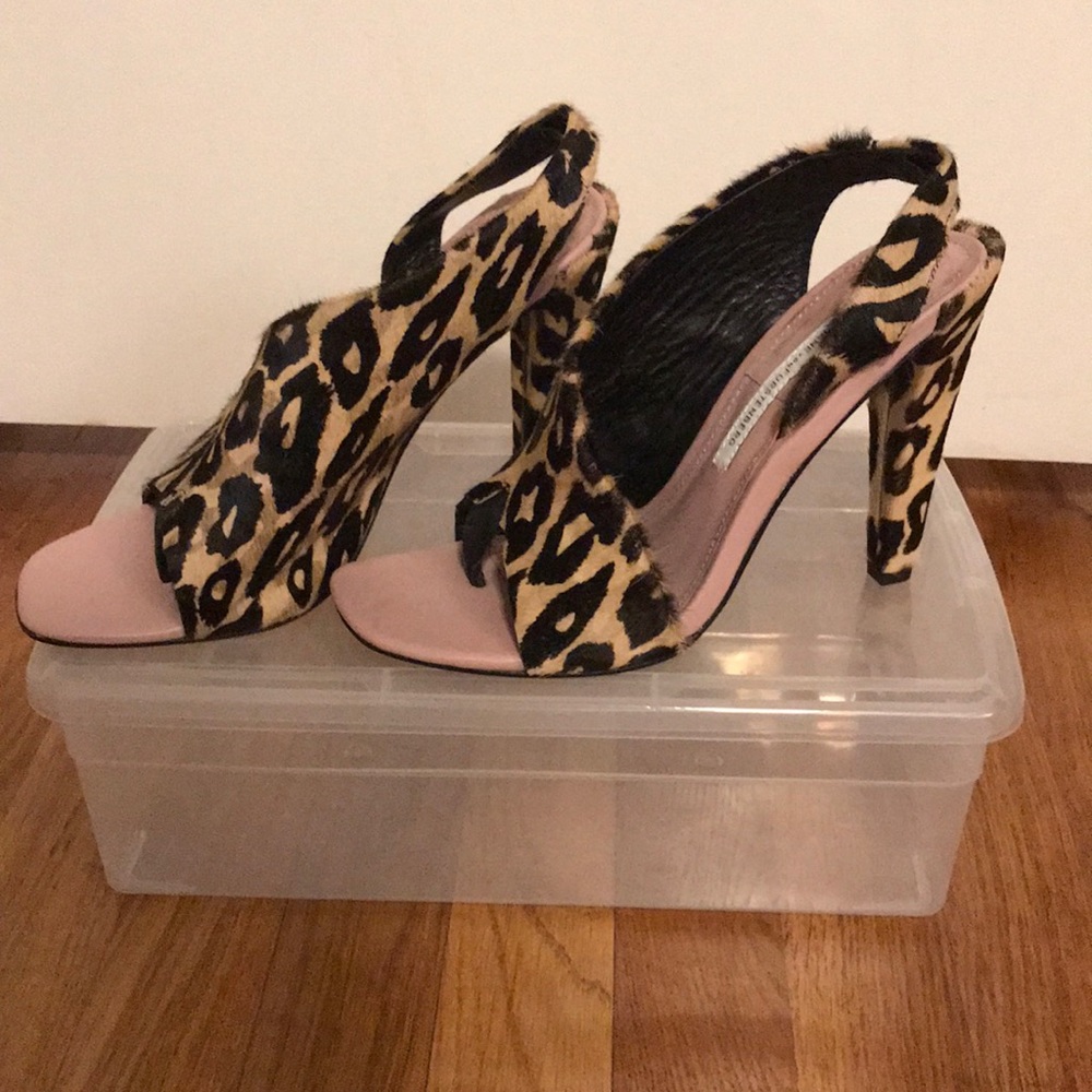Diane vonFurstenberg Leopard Sandals